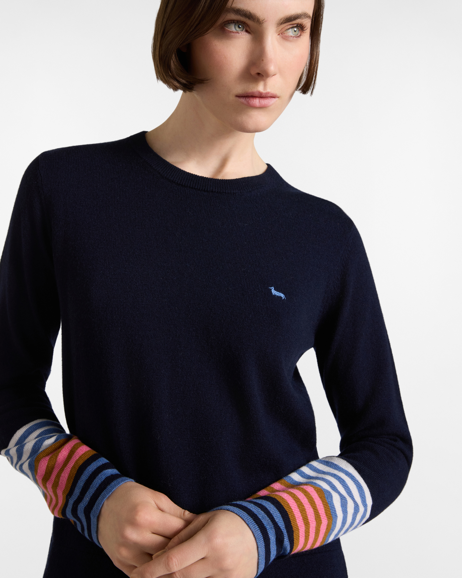 Maglia Donna in misto lana, BLU NAVY, large