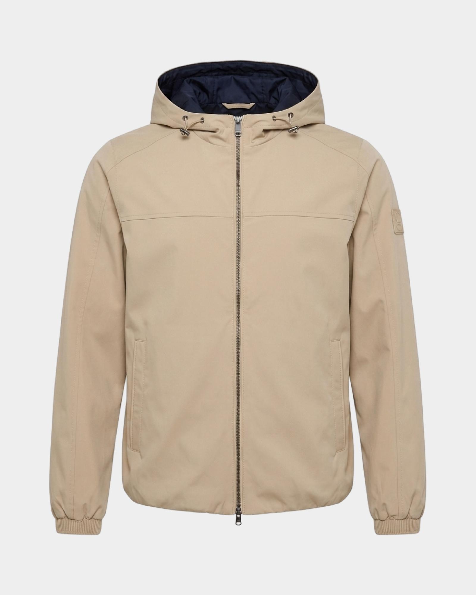 Herrenjacke aus Nylon mit Doppelverschluss, BEIGE, large
