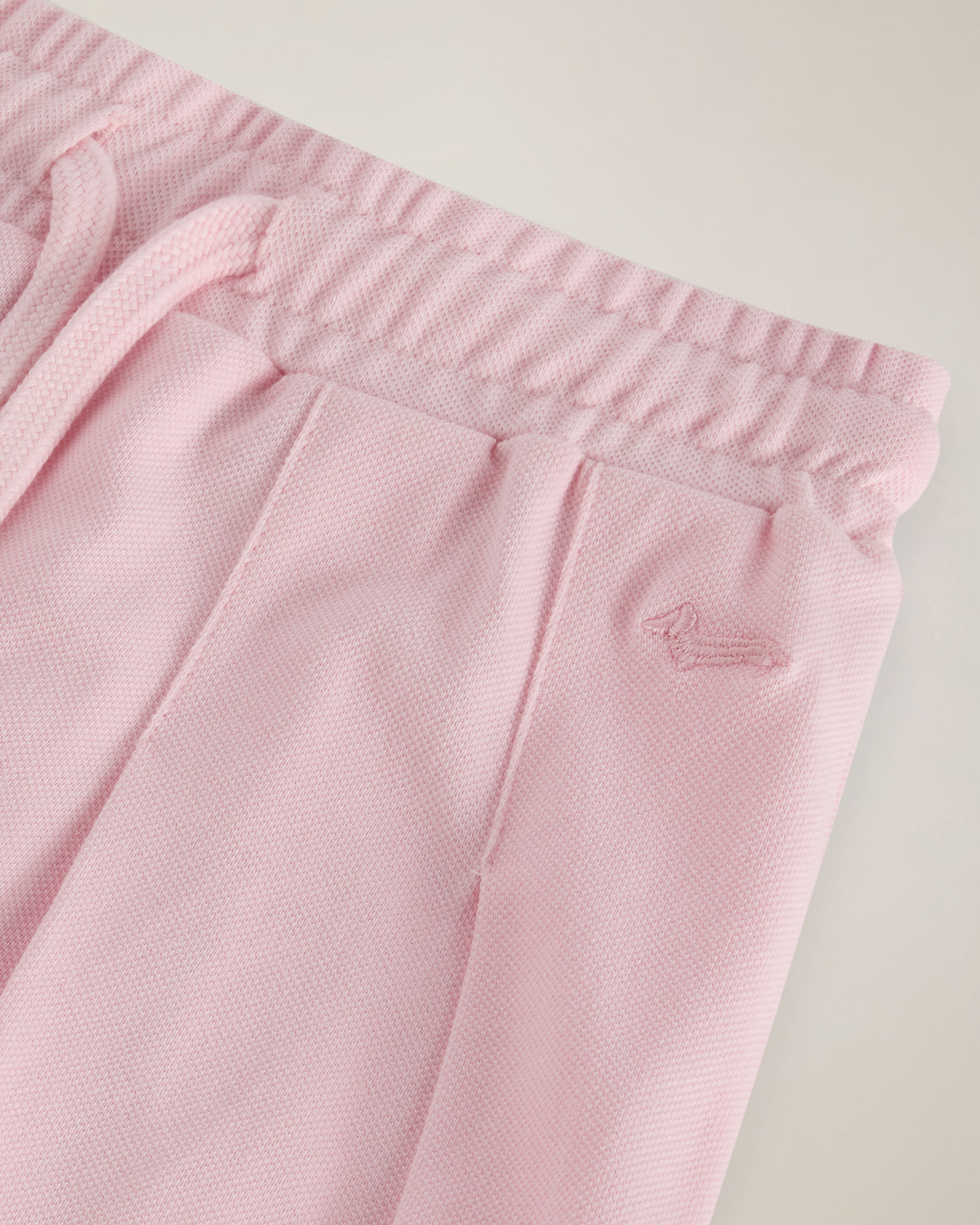 Gonna piquet con ricamo logo, Rosa, large