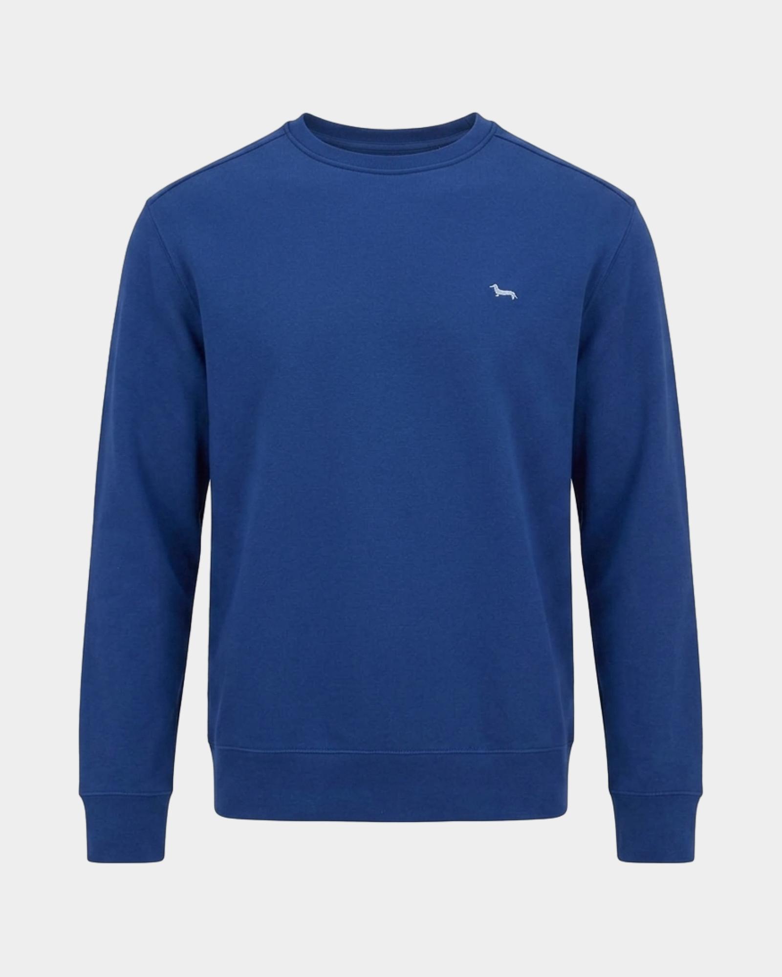 Men's Regular Fit brushed fleece crewneck sweatshirt, SPORT BLUE, large