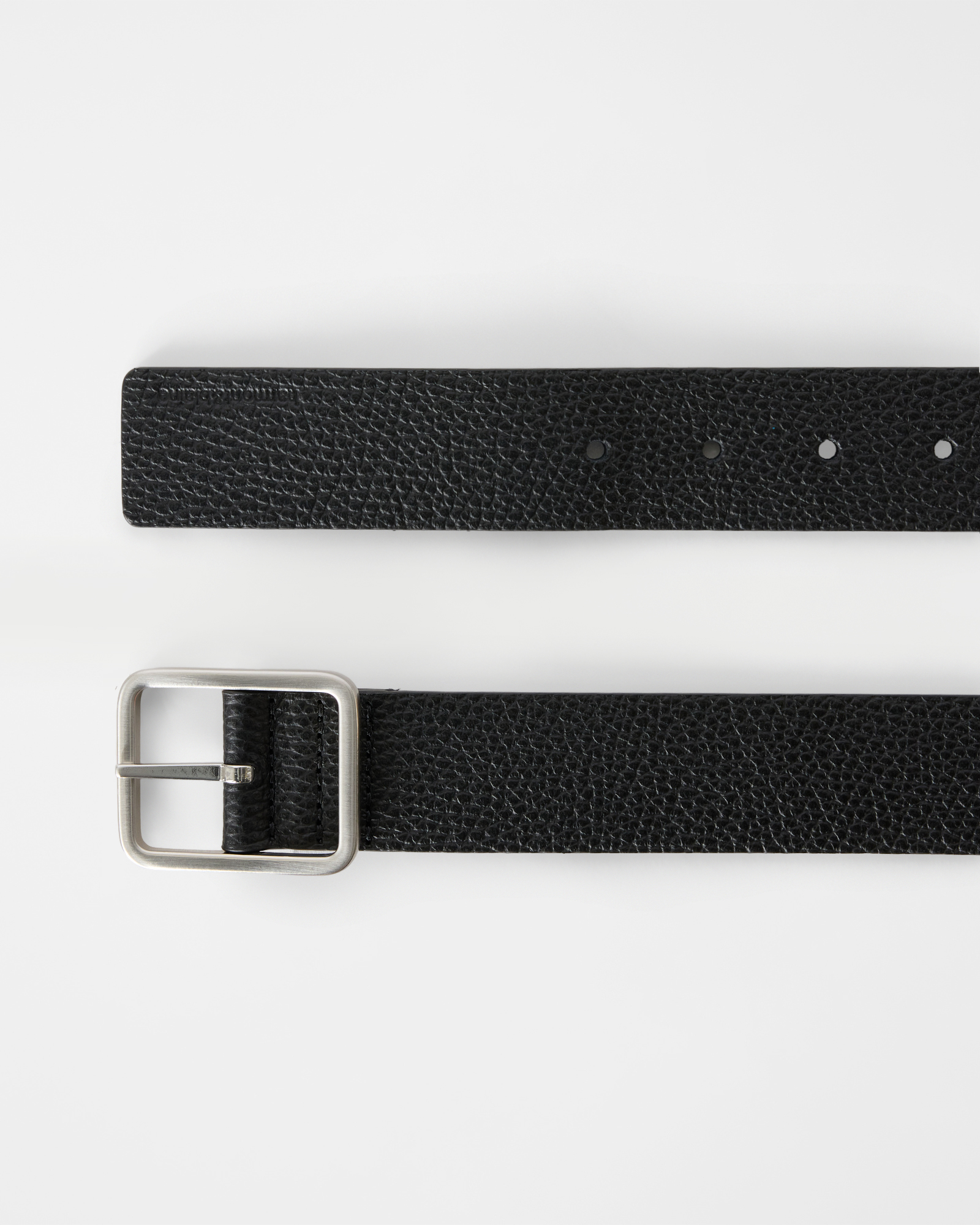 Men's genuine leather belt, BLACK, large