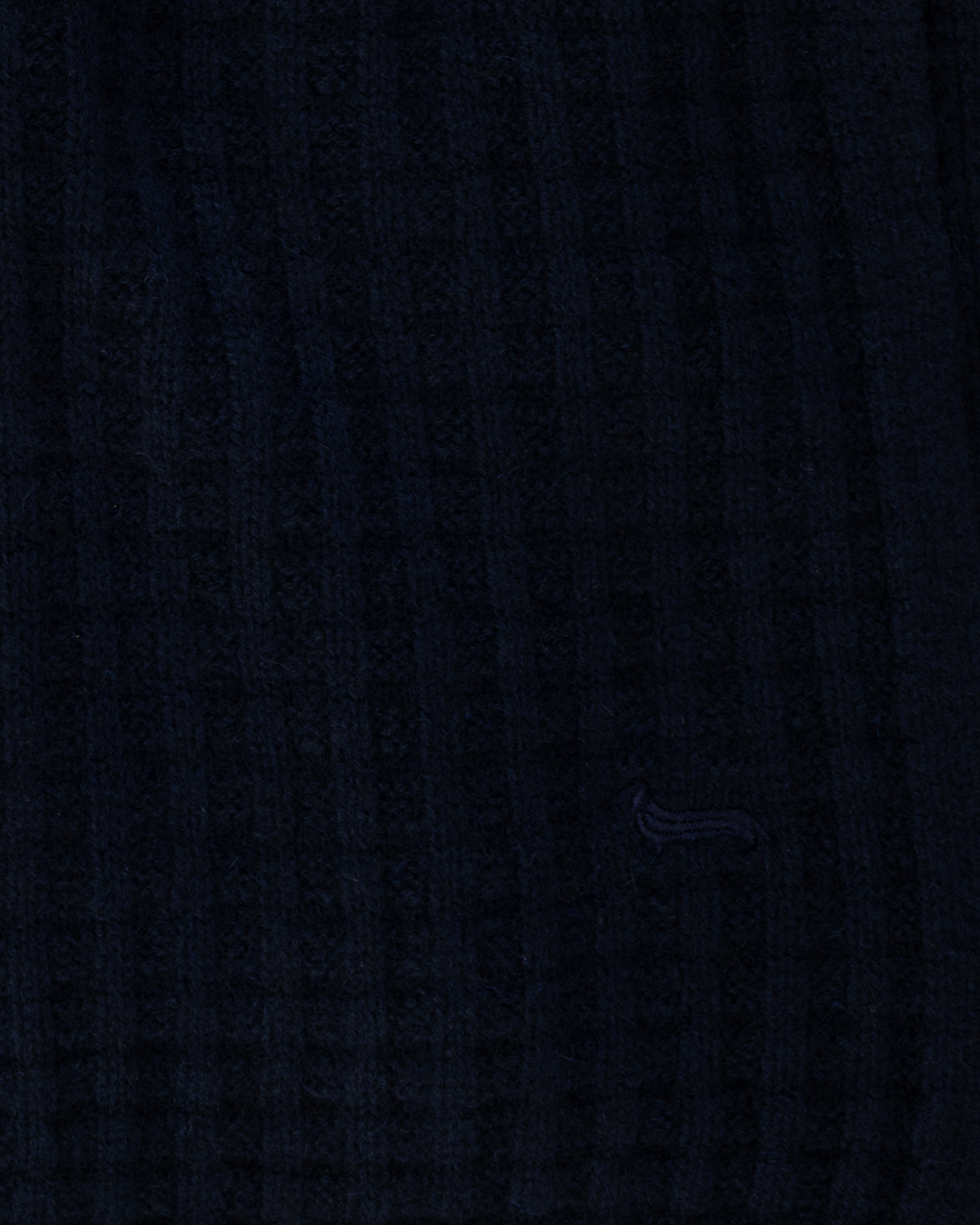 Men&rsquo;s pure cashmere knitted scarf, NAVY BLUE, large