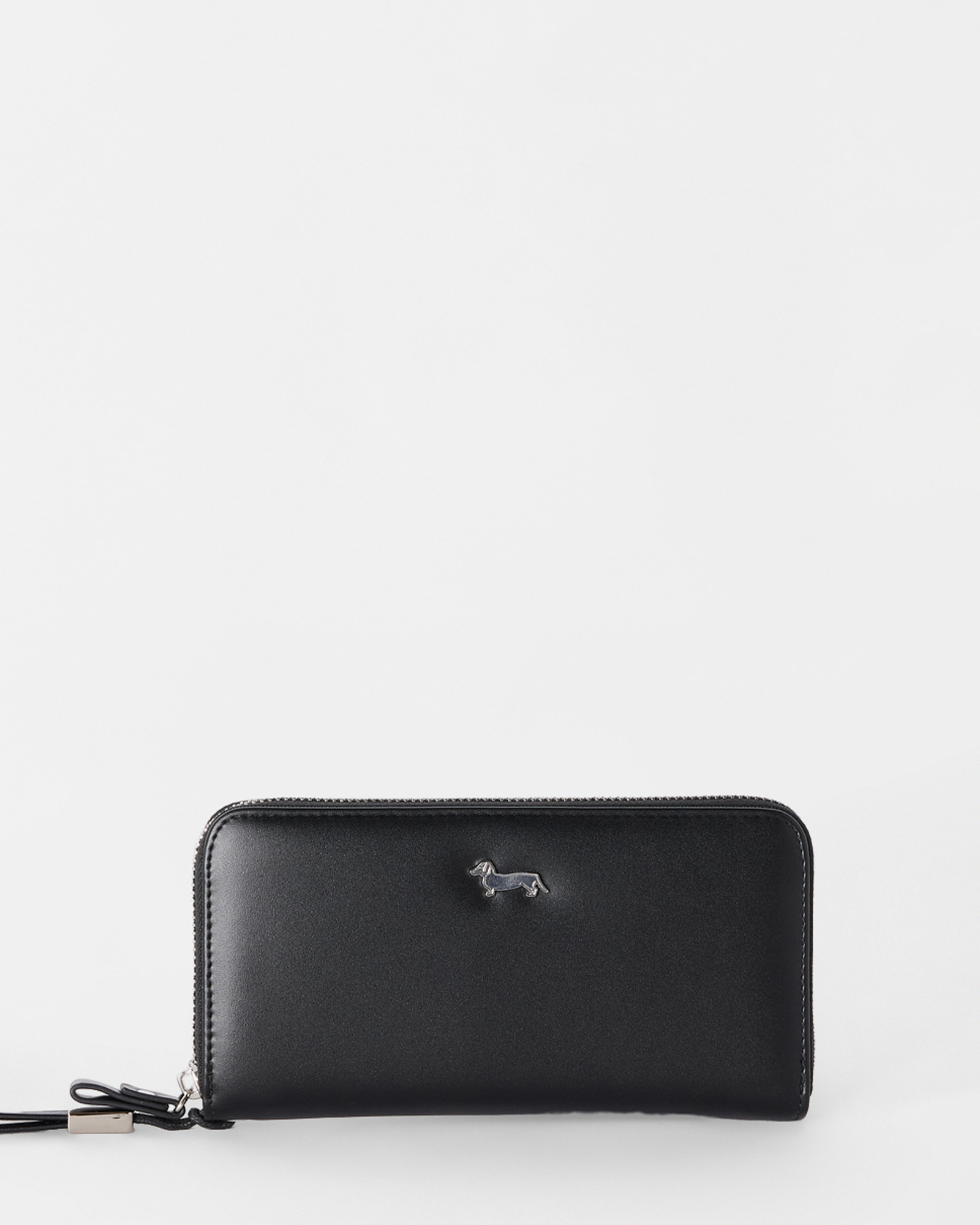Portafoglio lungo con zip Donna nero