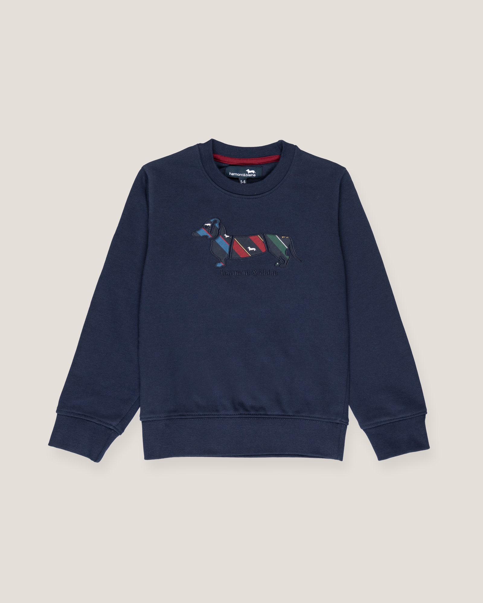 Sudadera de cuello redondo con bordado