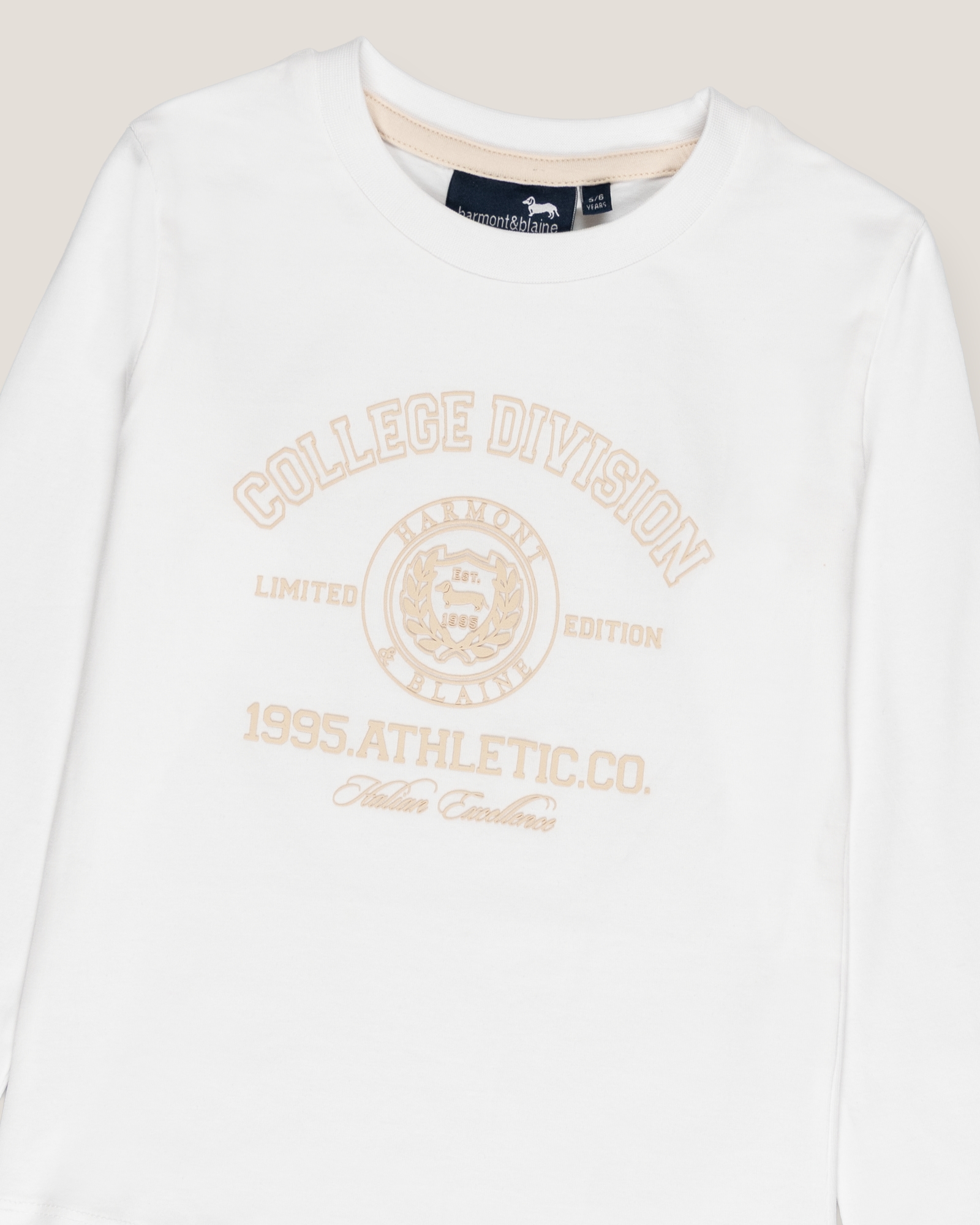 Camiseta de manga larga, Blanco, large