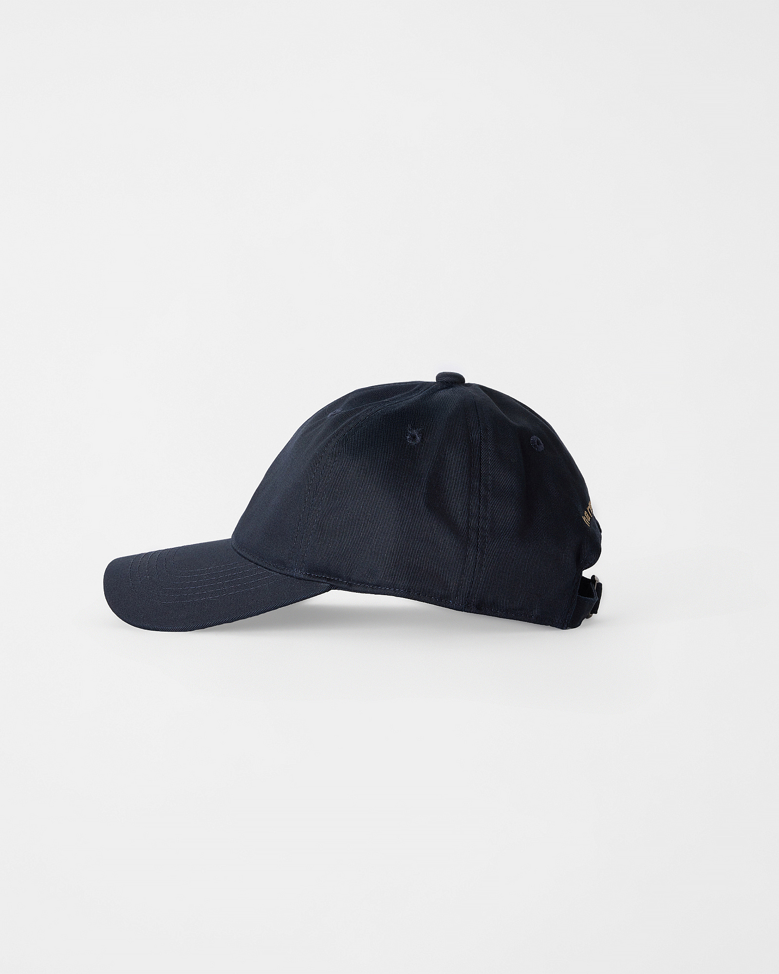 Men's baseball cap in cotton twill with embroidered dachshund, BLUE, large