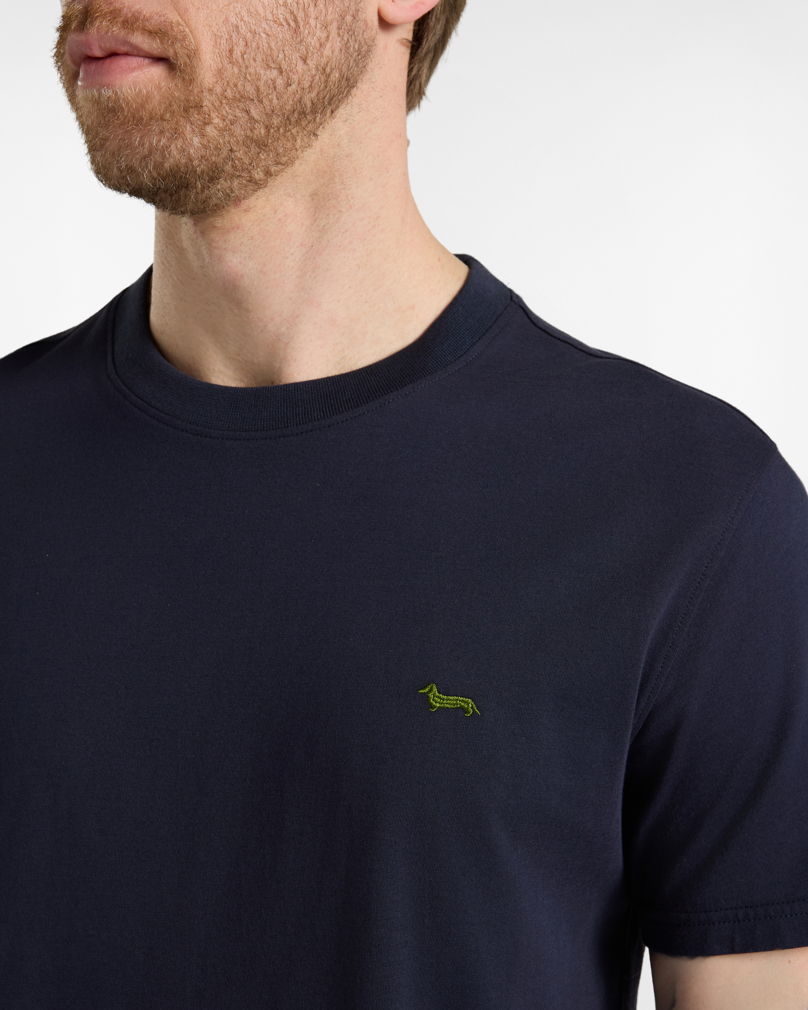 Men's regular-fit T-shirt in 100% pure cotton, NAVY BLUE, large