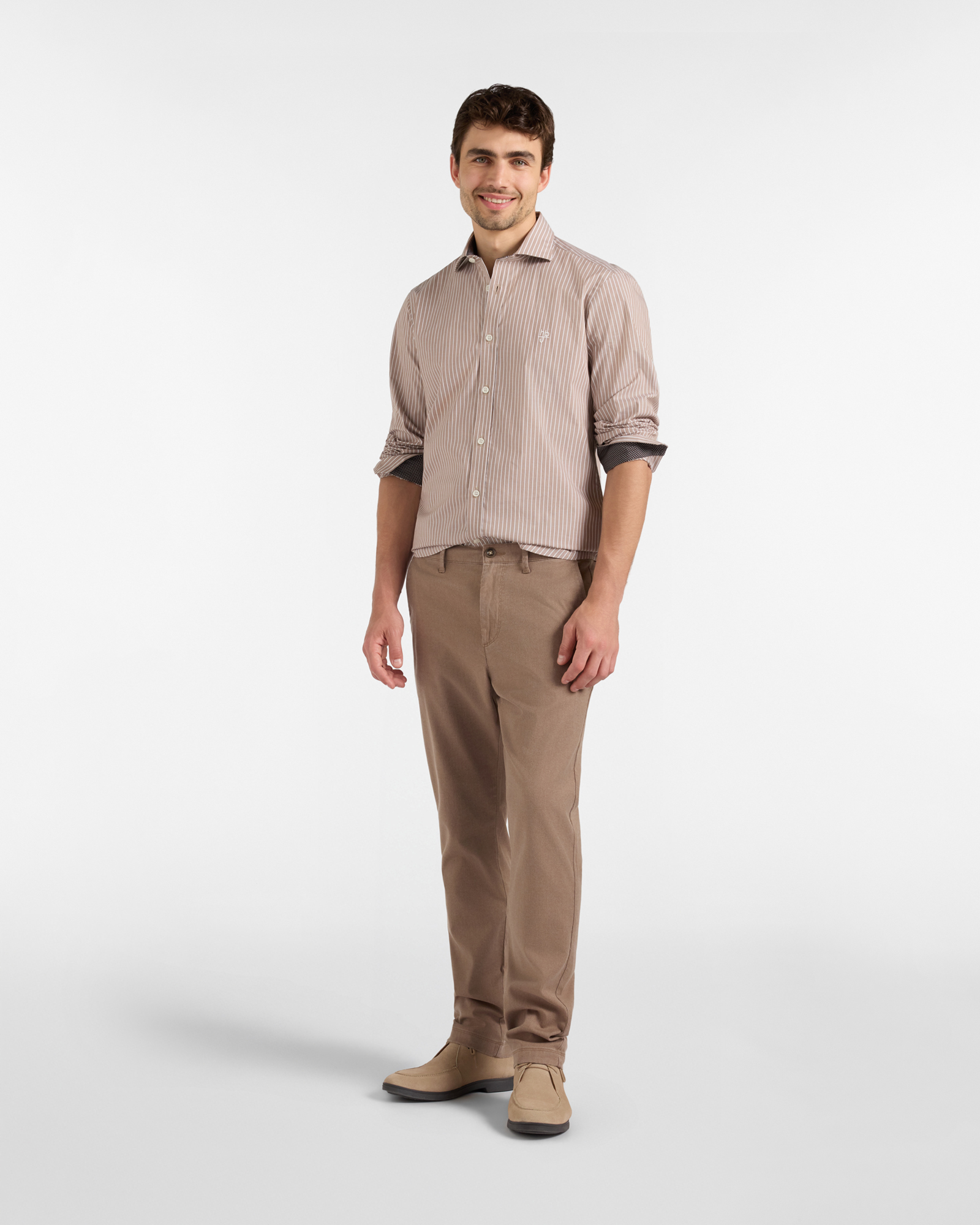 COL FRAN&Ccedil;AIS &Eacute;TROIT M/L I, BEIGE, large
