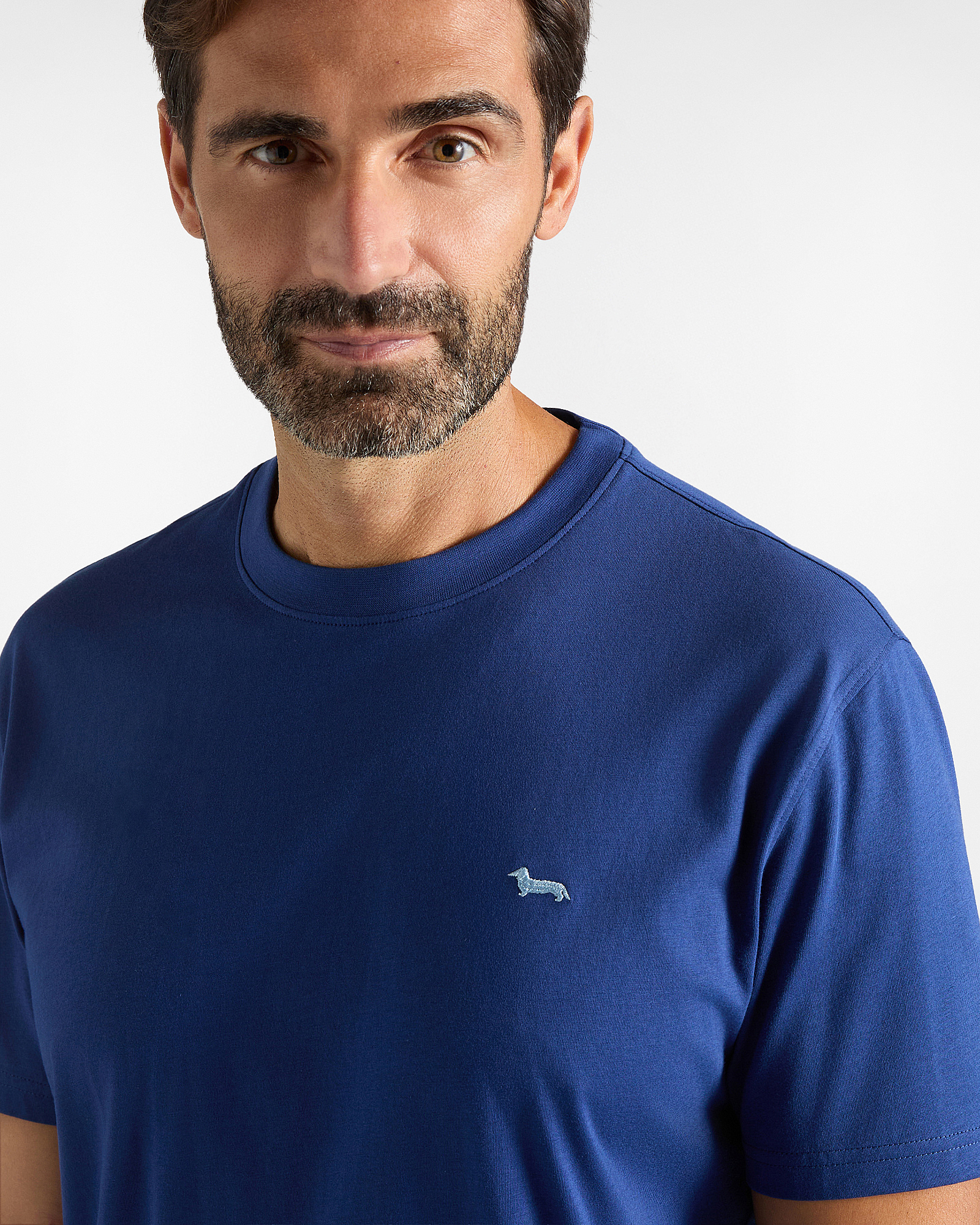Men's regular-fit T-shirt in 100% pure cotton, SPORT BLUE, large