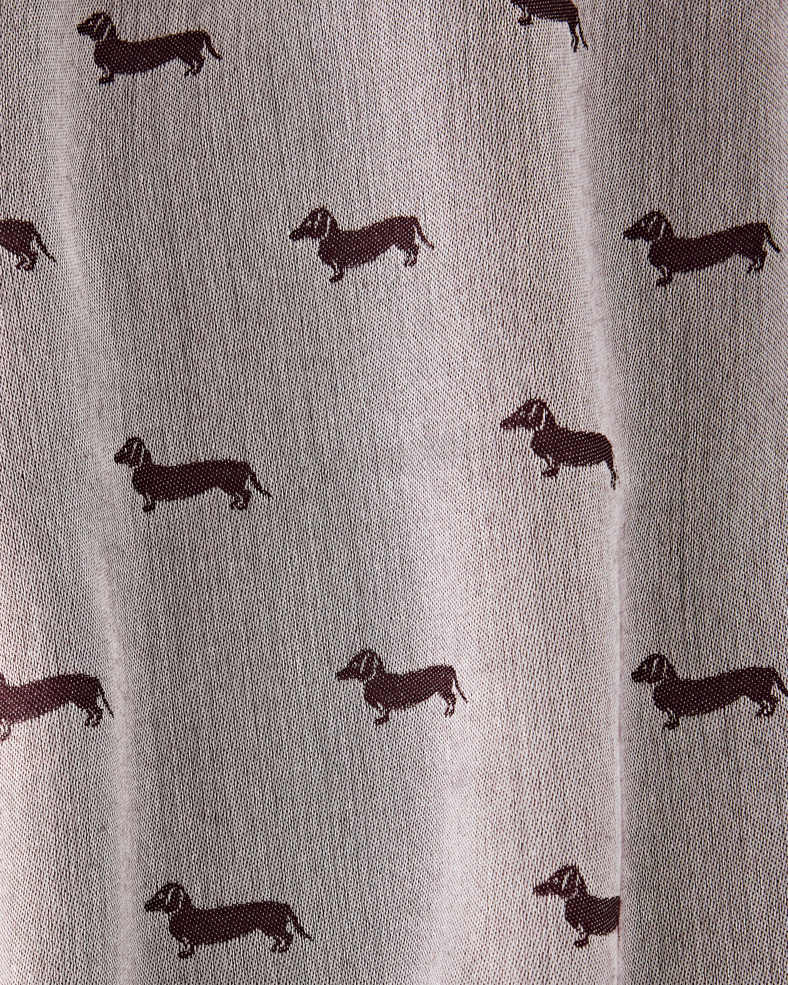 Sciarpa Uomo Monogram in Viscosa con Jacquard Bassotto All-Over, VIOLA SCURO, large