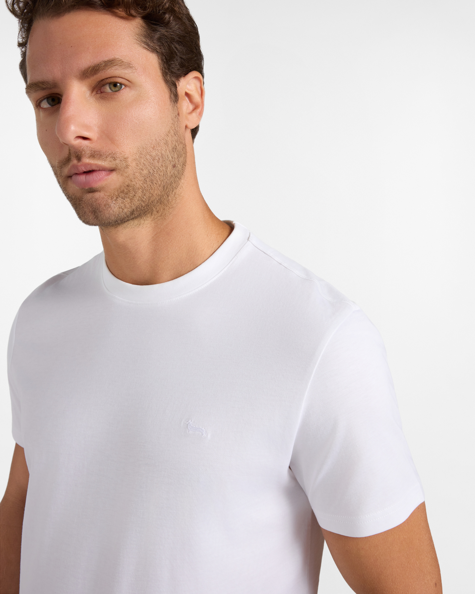 Camiseta de hombre Supima&reg; premium en 100 % puro algod&oacute;n corte regular, BLANCO, large