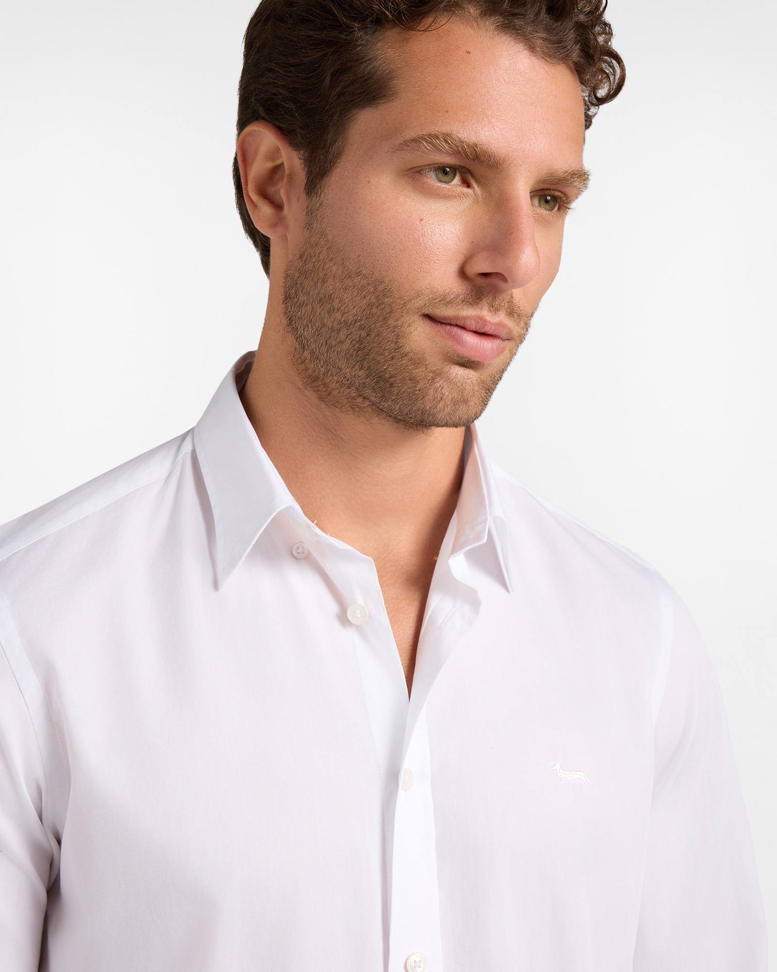 Chemise homme en popeline Regular Fit, BLANC, large