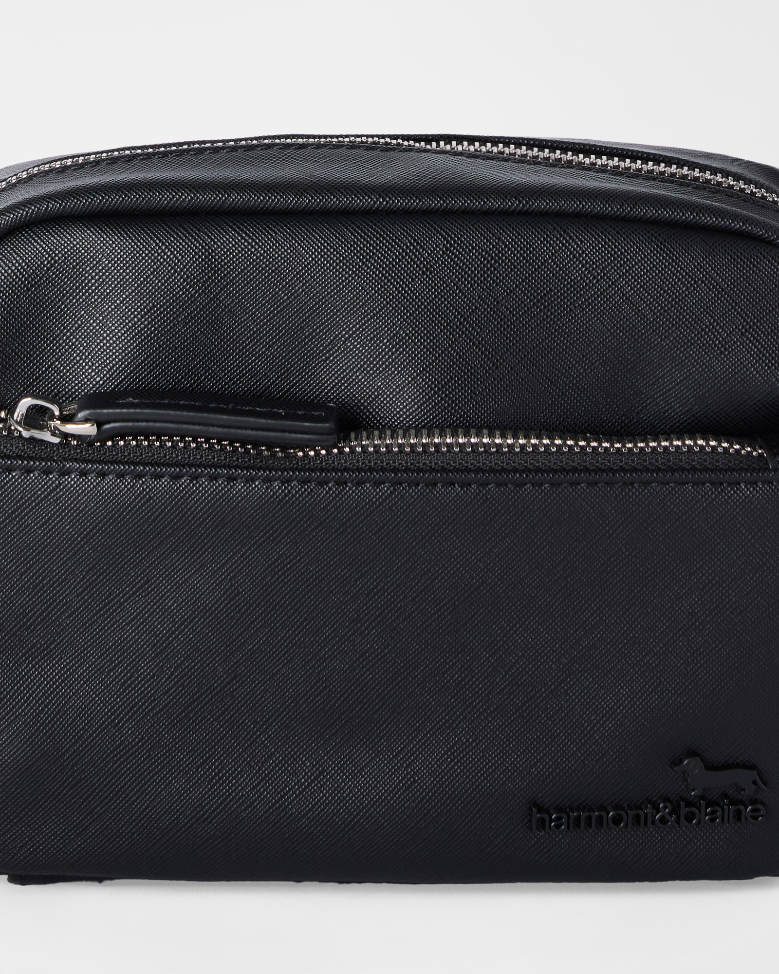 Men's cross-body fanny pack, BLACK, large