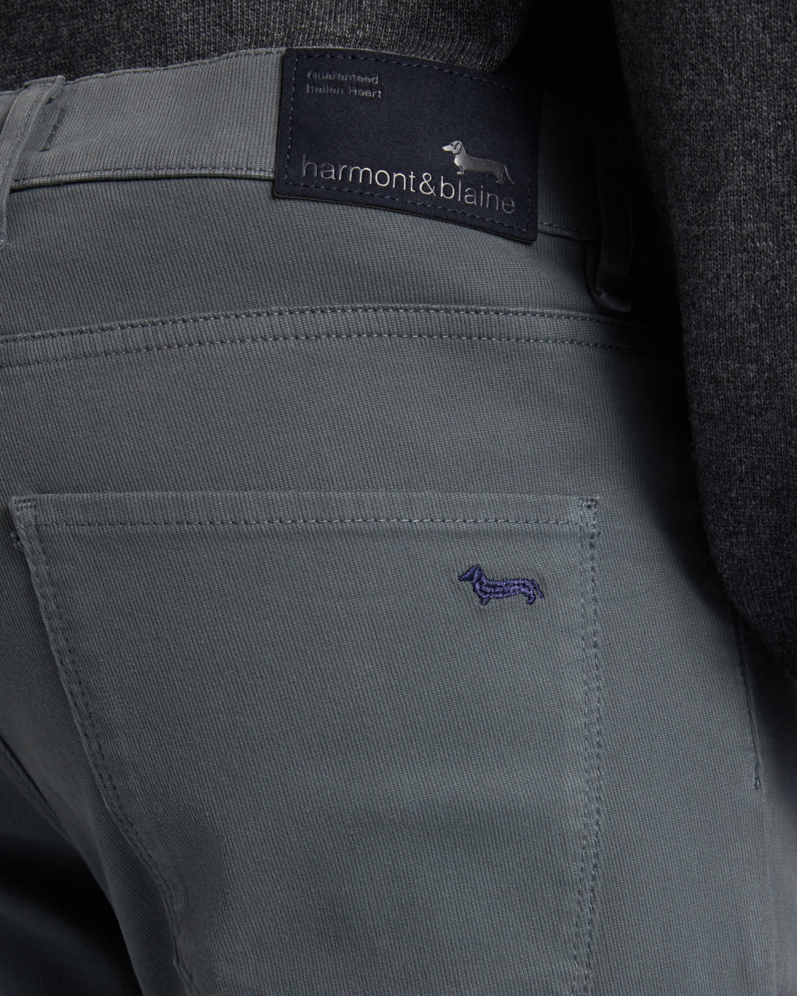 5-Pocket-Jeans f&uuml;r Herren Made in Italy aus Stretch-Baumwolle in Grau mit schmaler Passform, GRAU, large