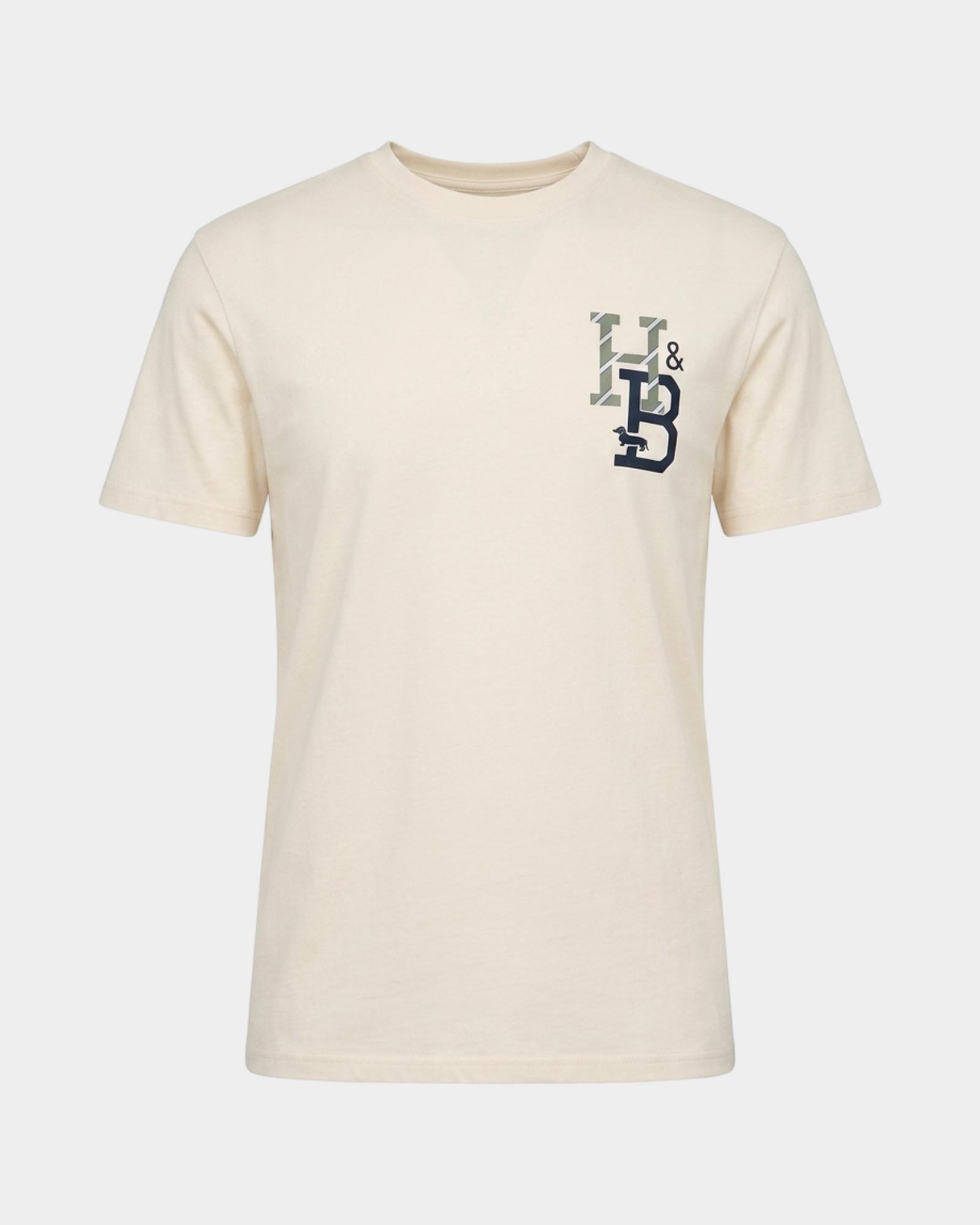 Men's regular-fit T-shirt in 100% pure cotton, TAUPE, large