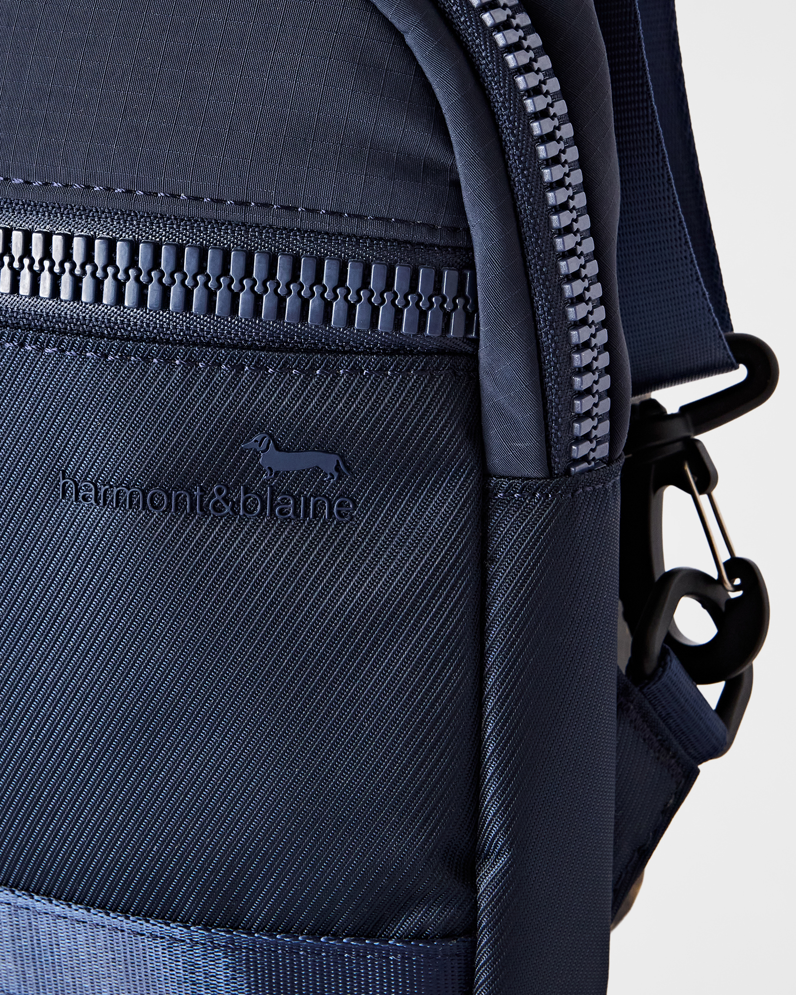 Men&rsquo;s chest rig bag in navy blue technical fabric, NAVY BLUE, large
