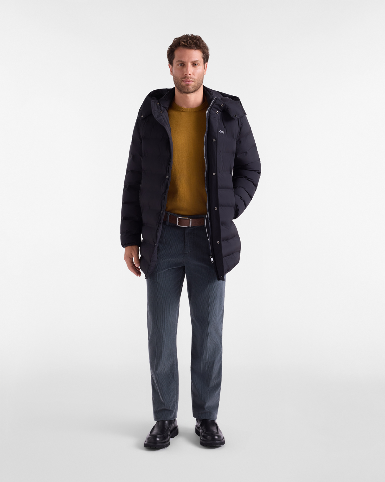 Maglia Uomo in misto lana e cotone  Regular Fit, MARRONE SCURO, large