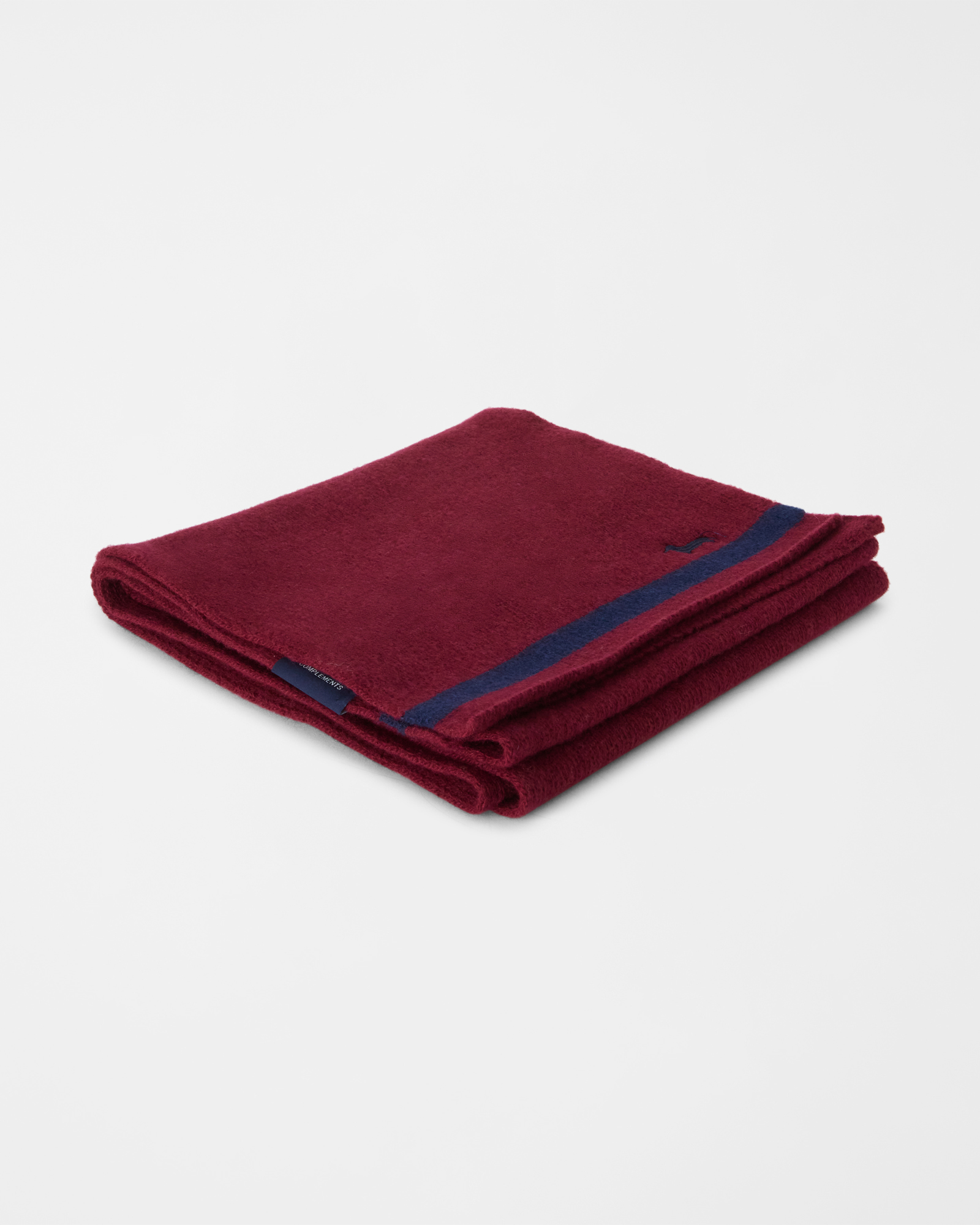&Eacute;charpe pour homme en m&eacute;lange de laine et de cachemire avec broderie, CYCLAMEN, large