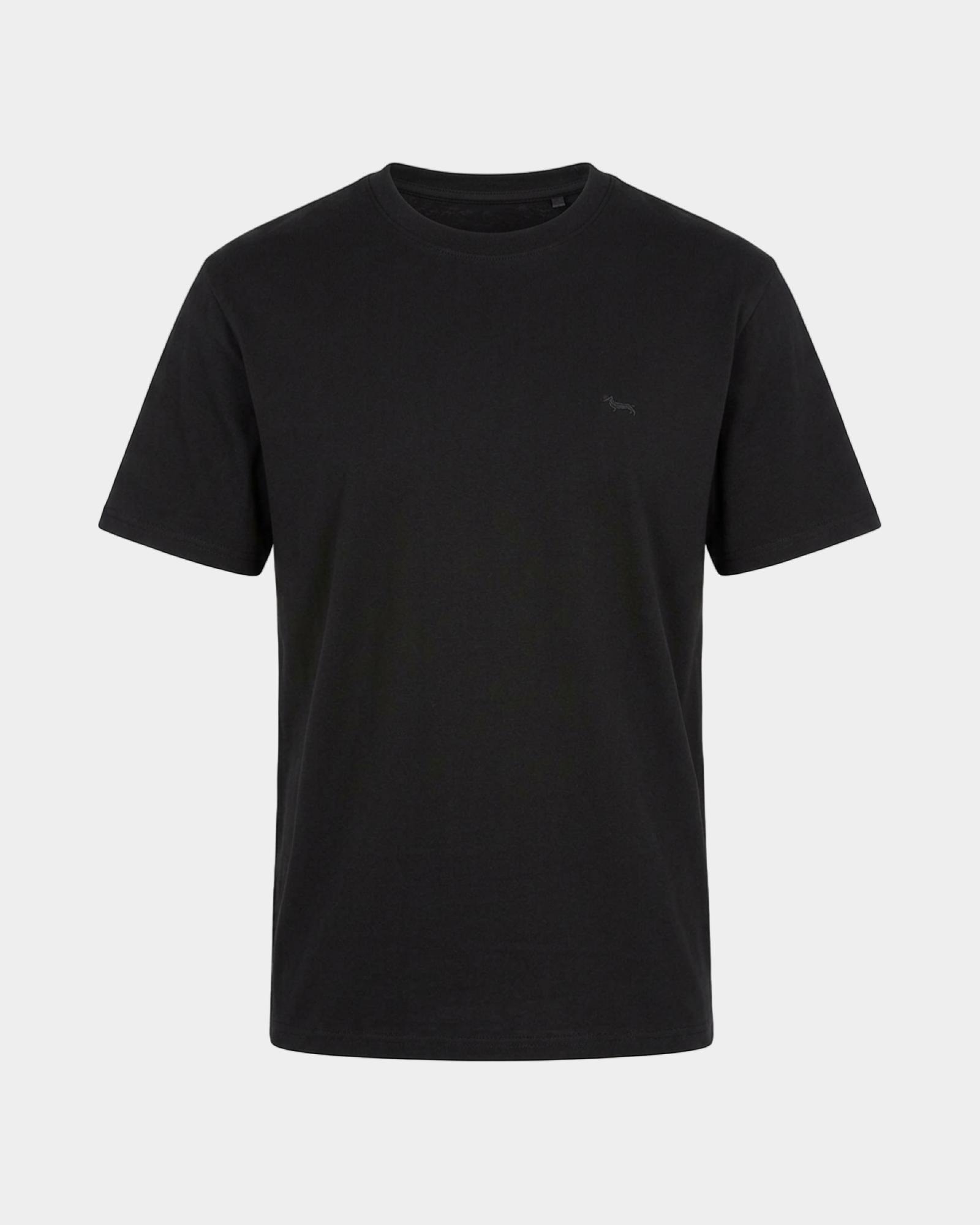 Men's relaxed-fit T-shirt in 100% pure cotton, BLACK, large