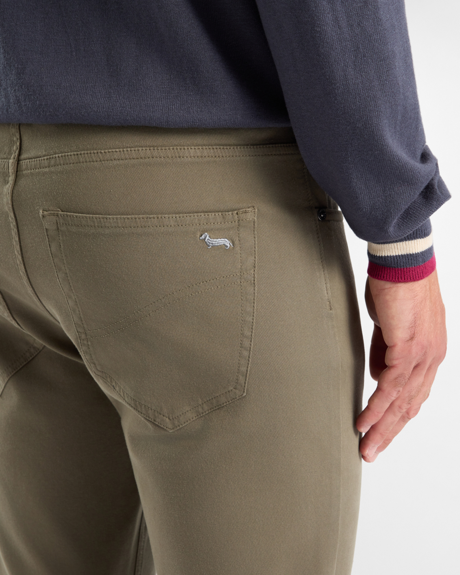 5-Pocket-Hose f&uuml;r Herren aus Stretch-Baumwolle mit schmaler Passform, PETROLG&Uuml;N, large