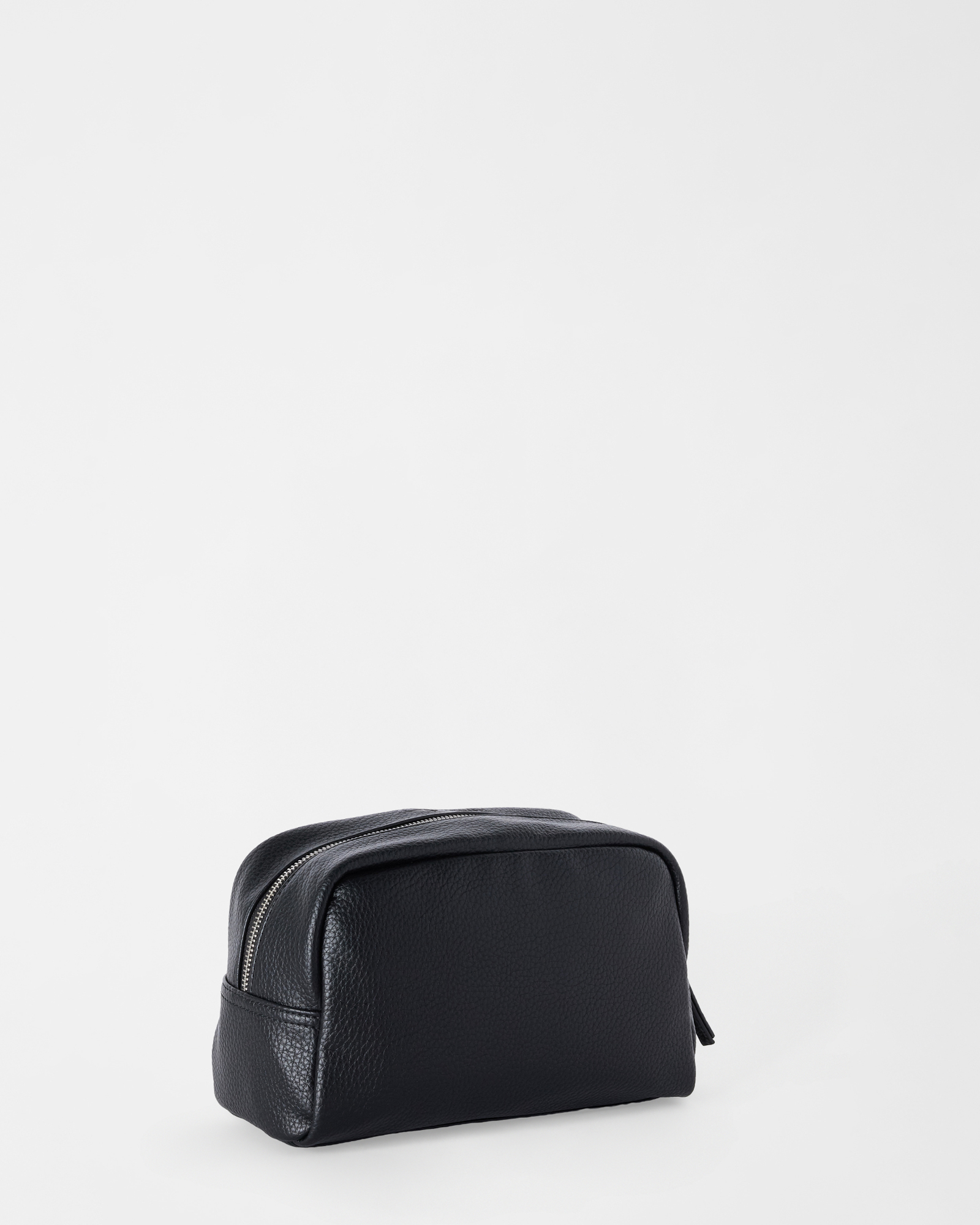 medium clutch with handle, all-over dachshund print, BLACK, large