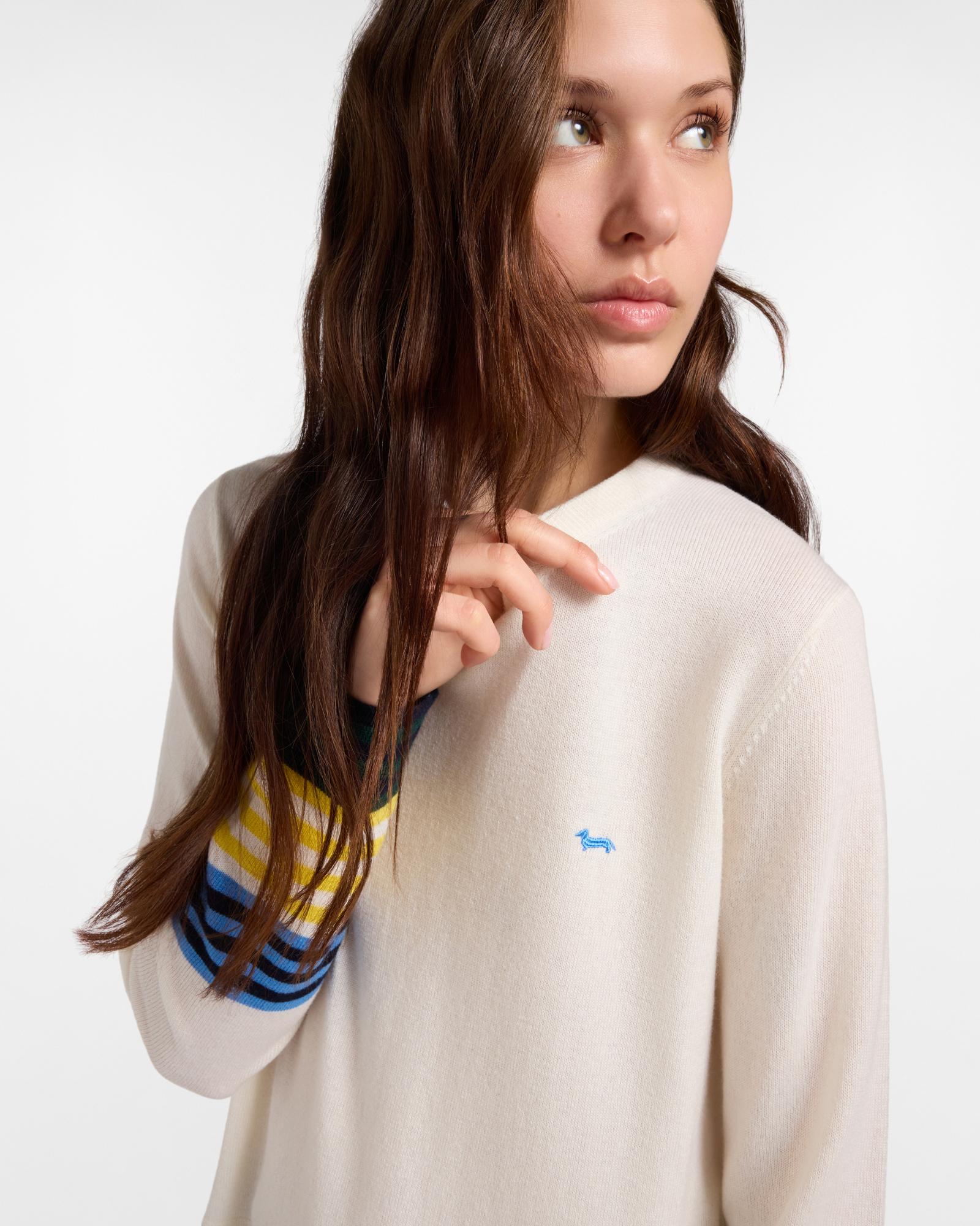 Maglia Donna in misto lana, BIANCO, large