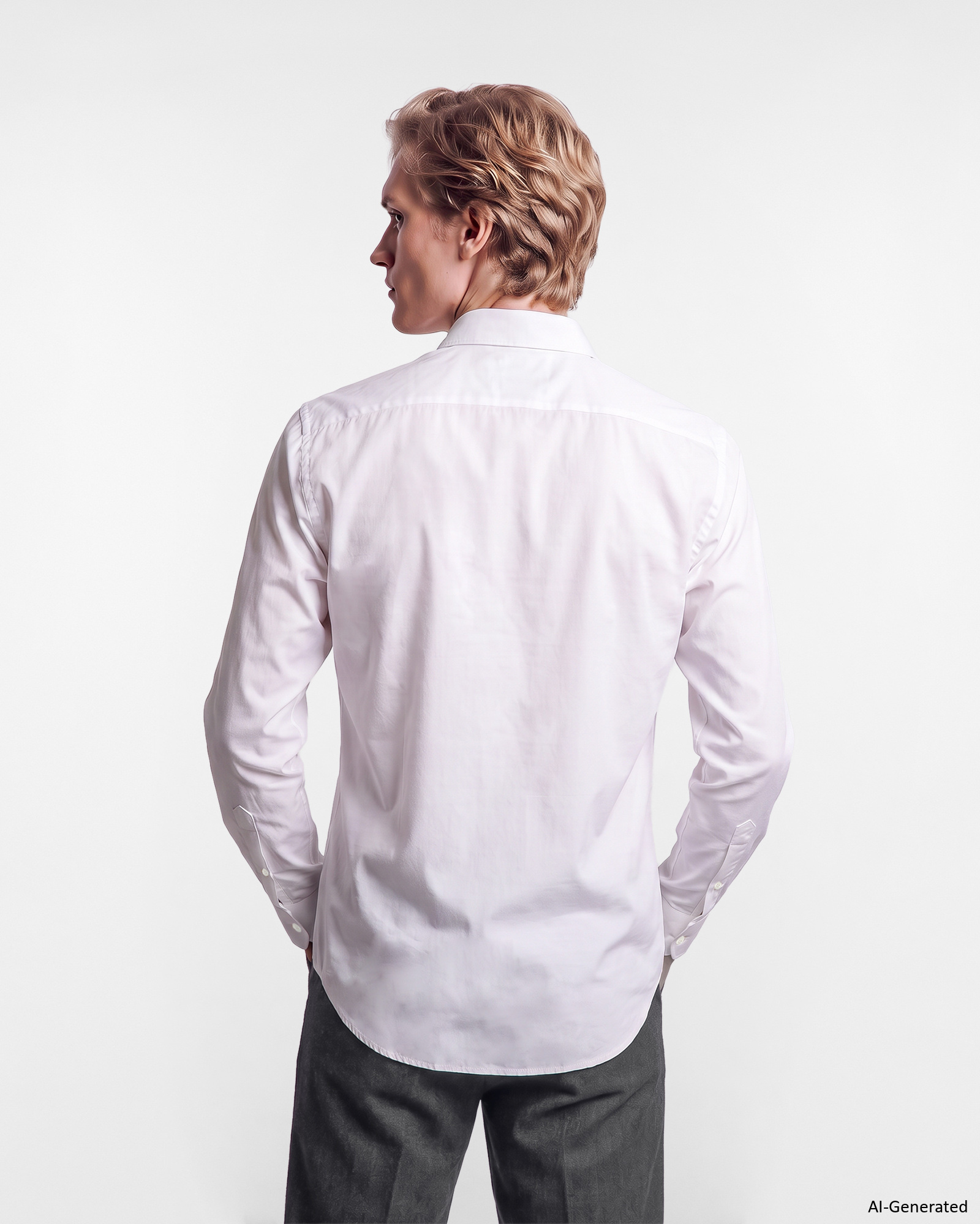 Herrenhemd aus st&uuml;ckgef&auml;rbtem Popeline, Narrow Fit, WEISS, large