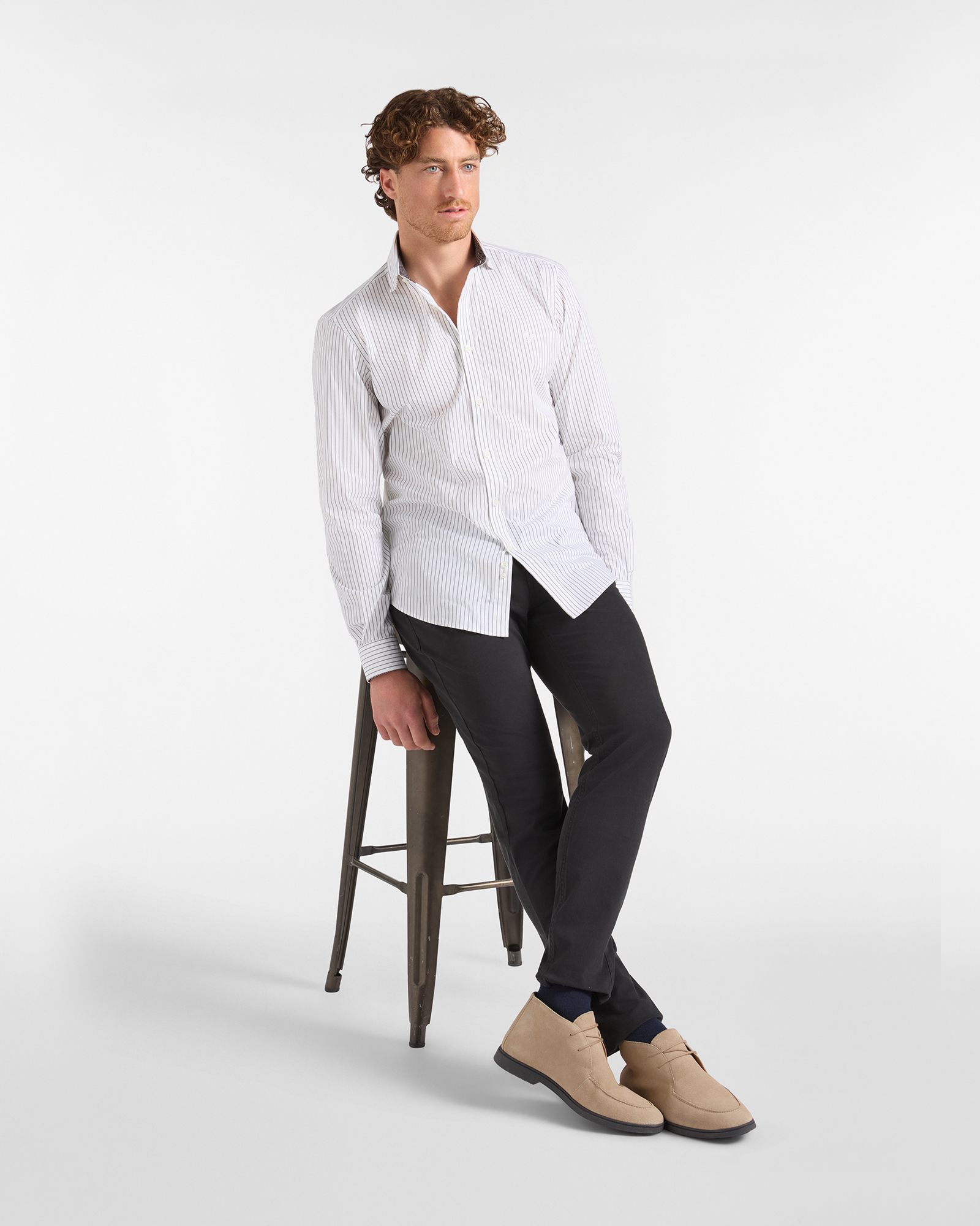 5TK GABARDINE TEX &Eacute;TROITE, NOIR, large