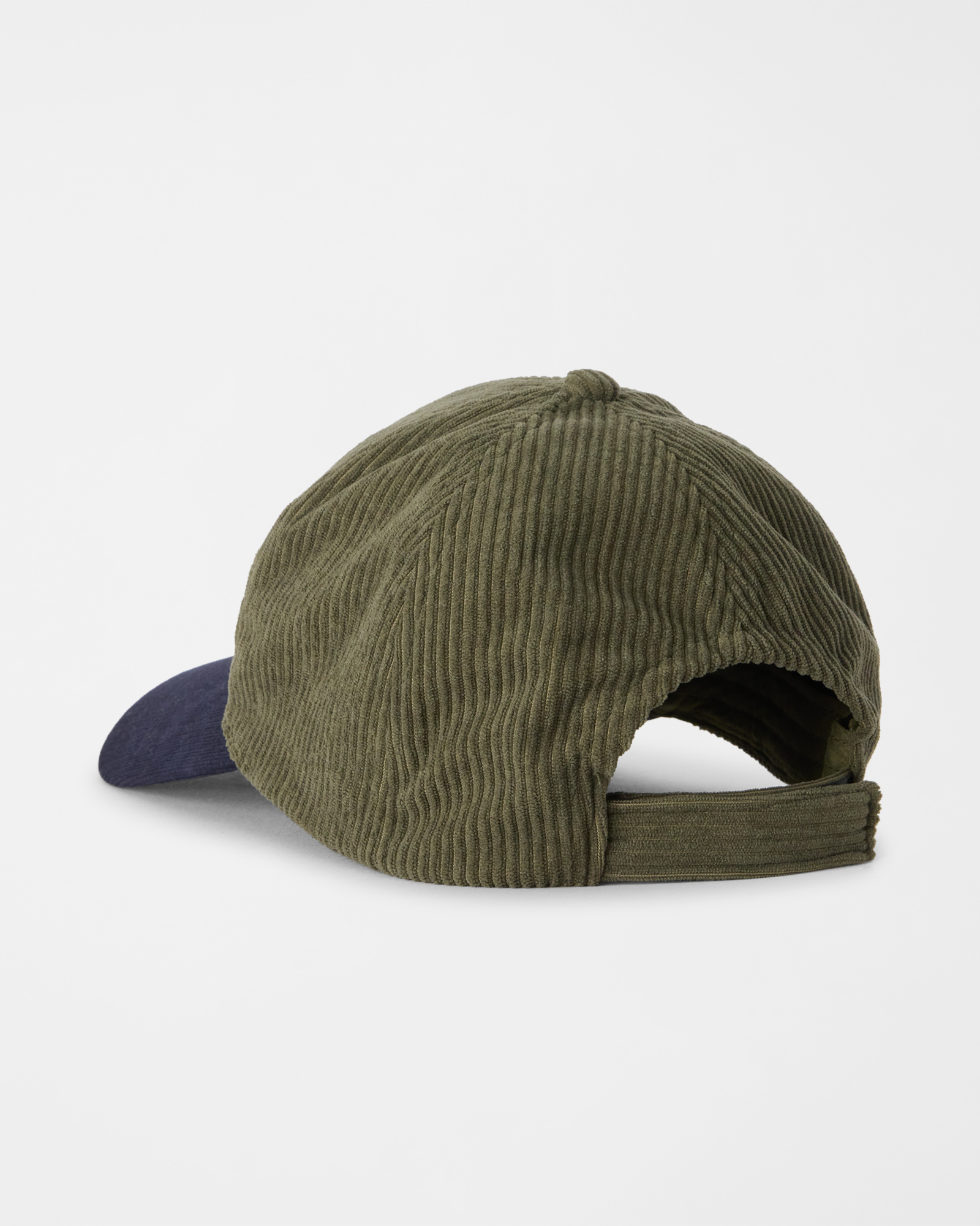 Baseball Cap Uomo in Velluto a Coste con Visiera a Contrasto, VERDE PETROLIO, large
