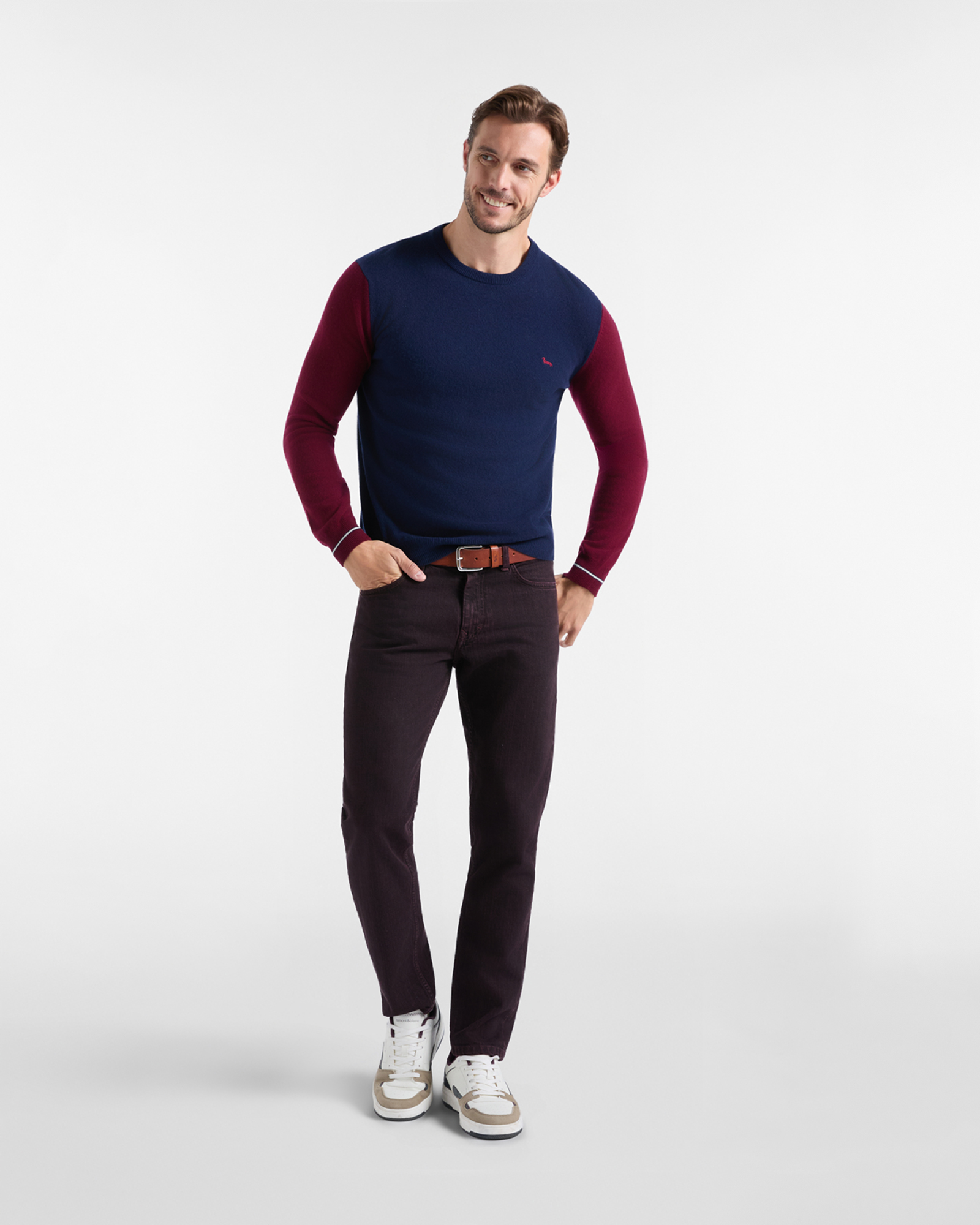 Maglia Uomo in misto cashmere  Regular Fit, BLU SPORT, large