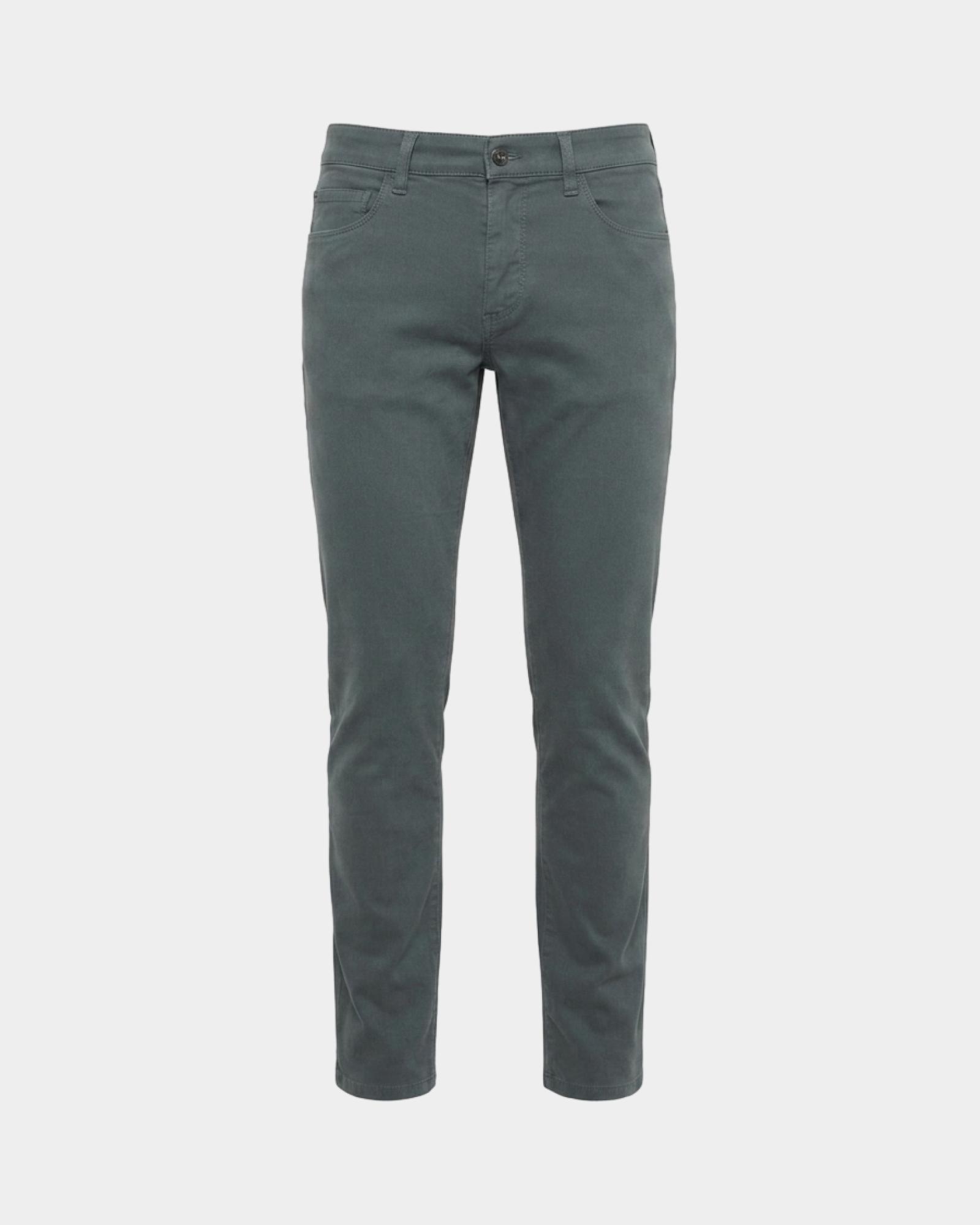 5-Pocket-Jeans f&uuml;r Herren Made in Italy aus Stretch-Baumwolle in Grau mit schmaler Passform, GRAU, large