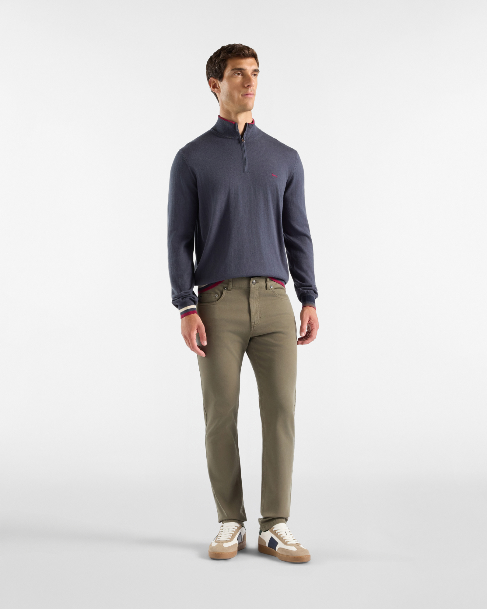 5-Pocket-Hose f&uuml;r Herren aus Stretch-Baumwolle mit schmaler Passform, PETROLG&Uuml;N, large