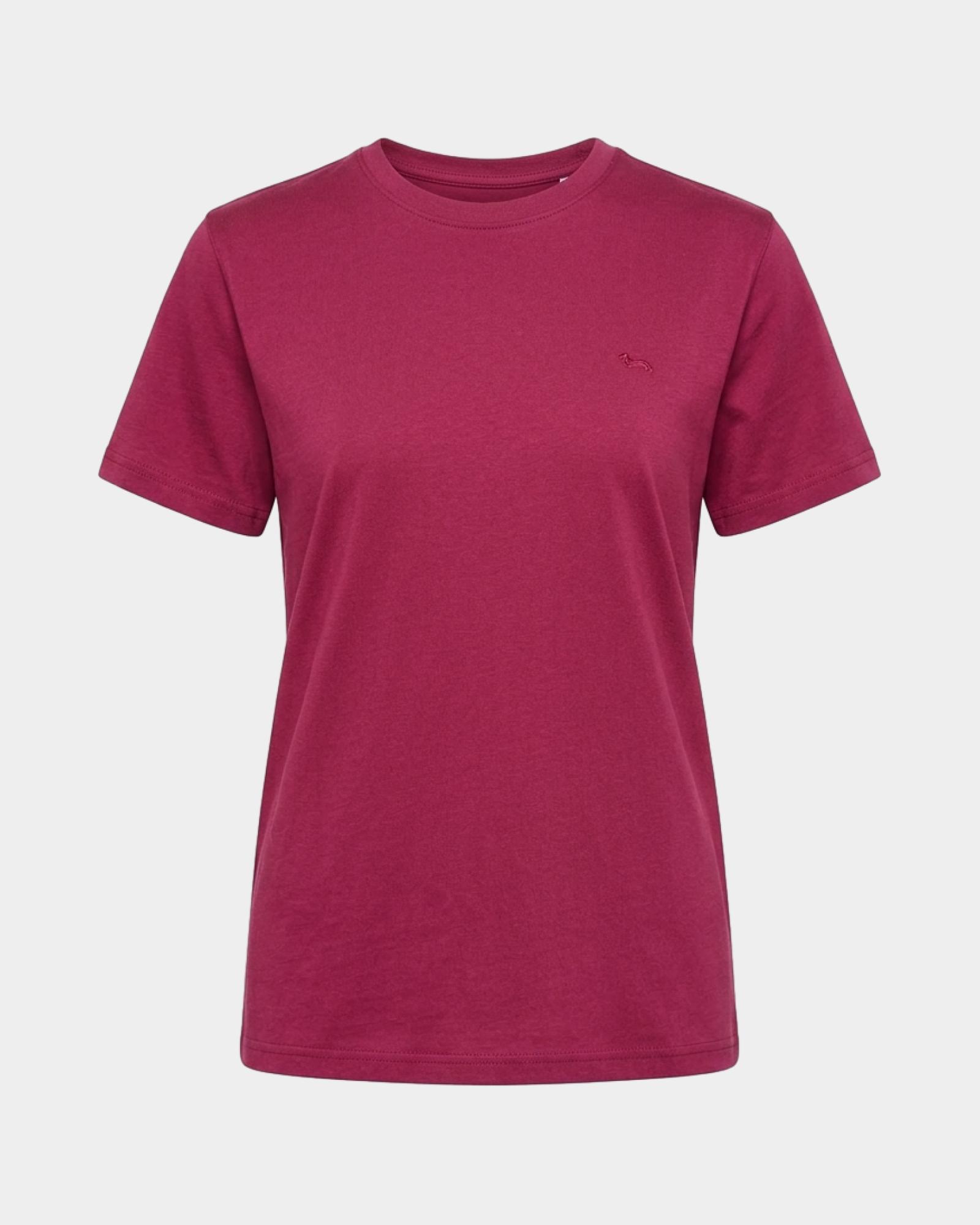 T-shirt Donna girocollo in 100% puro cotone, CICLAMINO, large