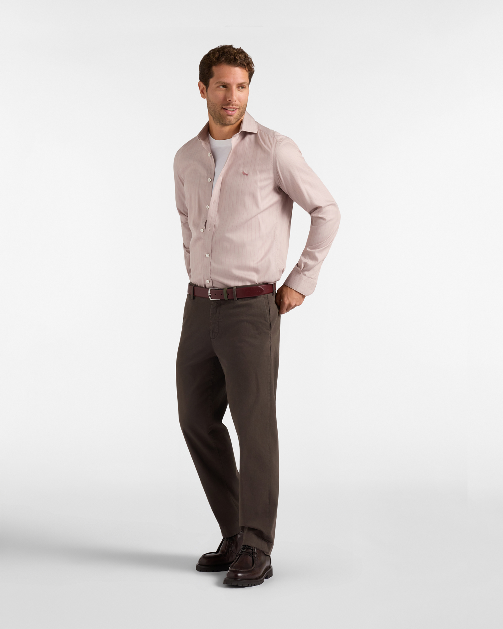 Chino-Hose f&uuml;r Herren, lockere Passform, DUNKELBRAUN, large