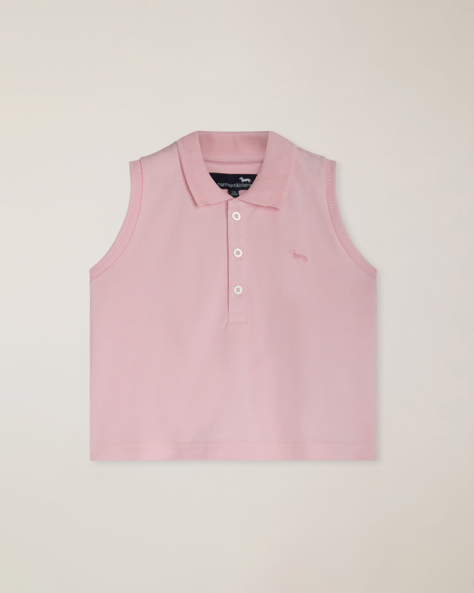 Polo in piquet giromanica con ricamo logo