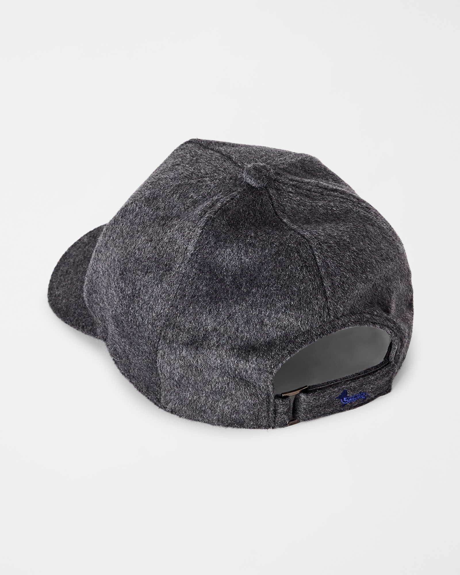 Wool baseball cap with contrasting visor., GRAY, large