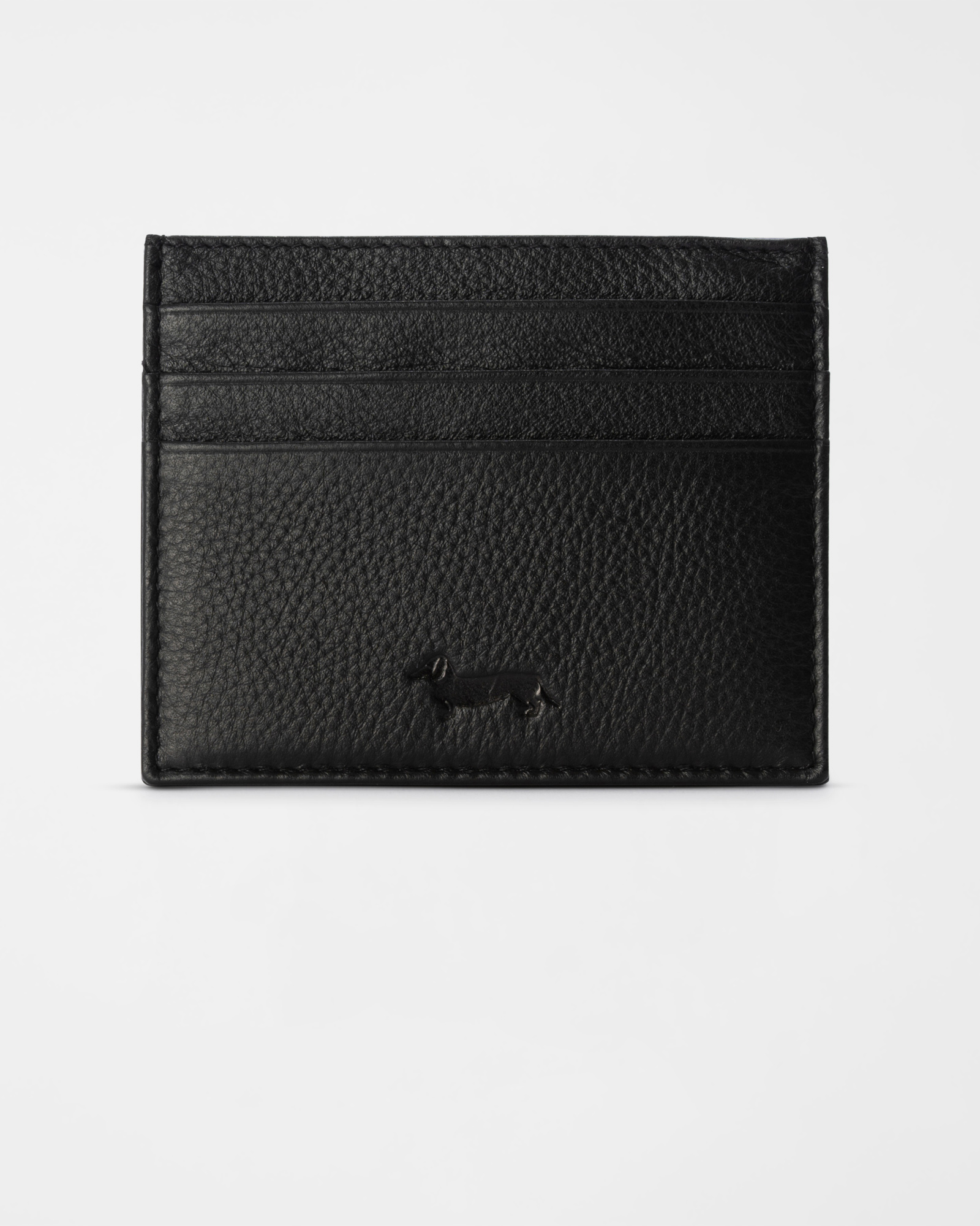 Men&rsquo;s card holder in genuine leather, BLACK, large