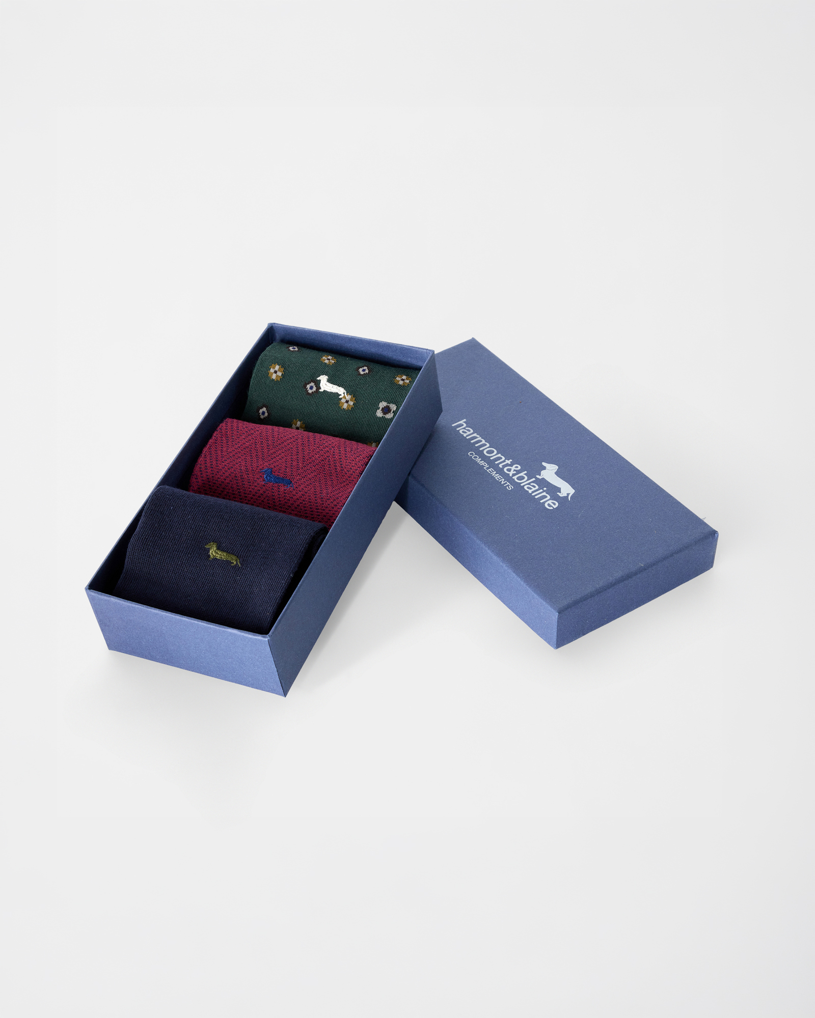 Calze Uomo in misto cotone, BLU NAVY, large
