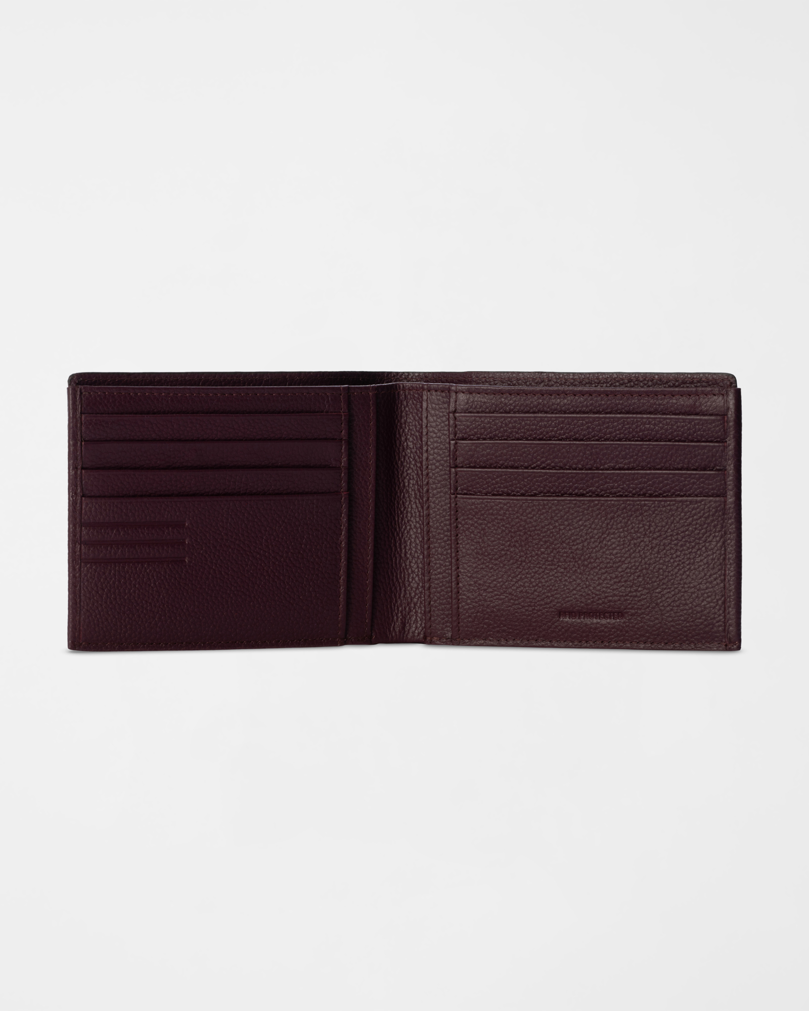 Men&rsquo;s  Genuine Leather Wallet with 8 Card Slots, BORDEAUX, large
