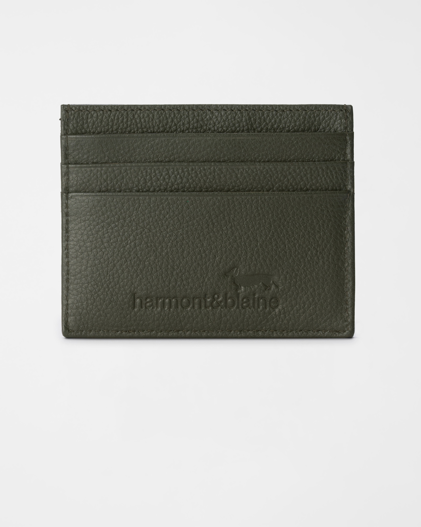 Men&rsquo;s Genuine Leather Card Holder with All-Over Dachshund Design, BROWN, large