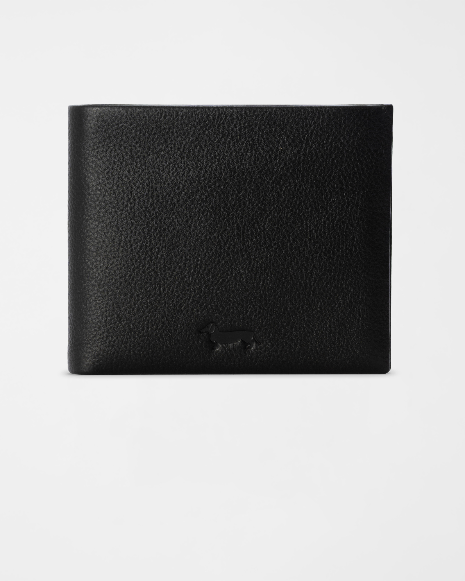 Men&rsquo;s black genuine leather wallet